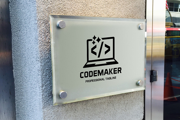 Code Maker Logo in Logo Templates - product preview 3