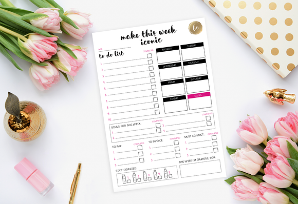 Work from home - Printable Planner in Stationery Templates - product preview 3