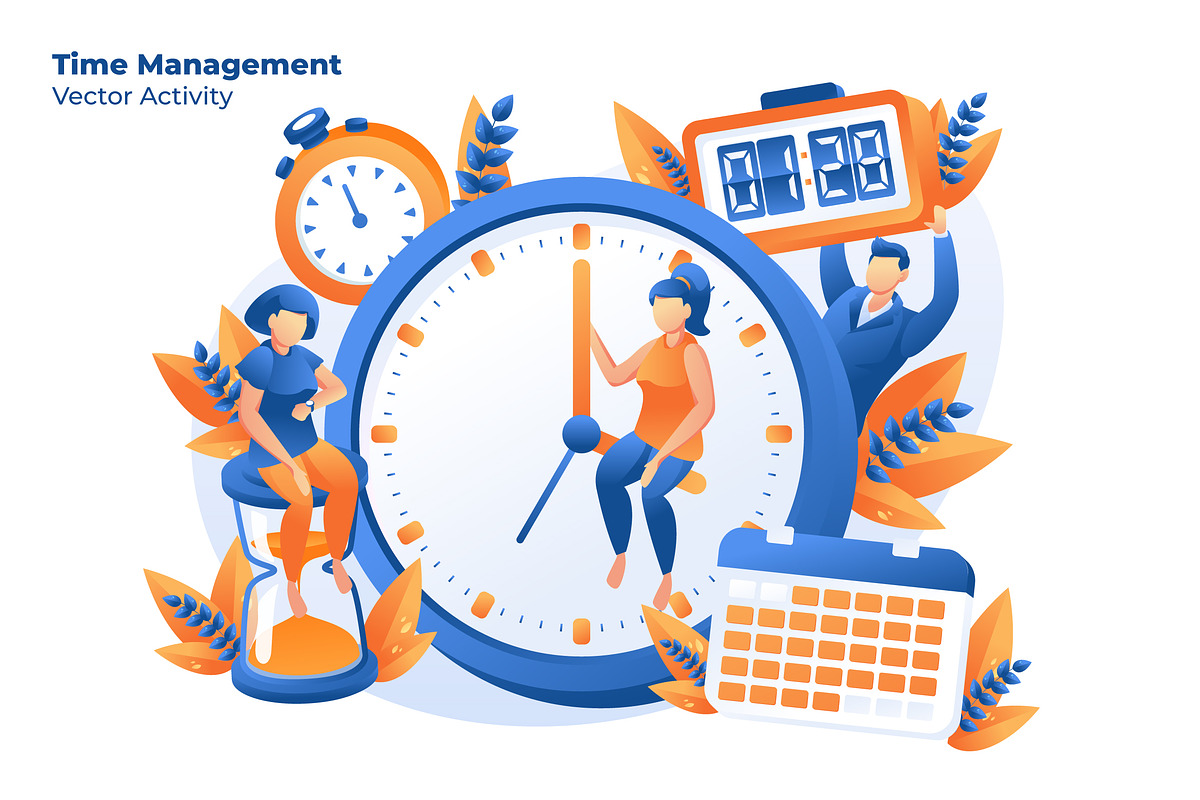Time Management -Vector Illustration in Illustrations - product preview 8