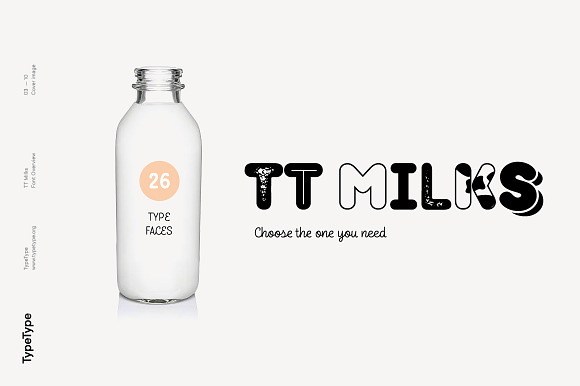 TT Milks in Display Fonts - product preview 2