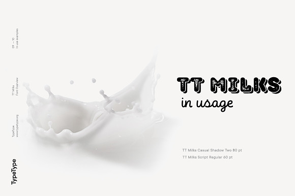 TT Milks in Display Fonts - product preview 8