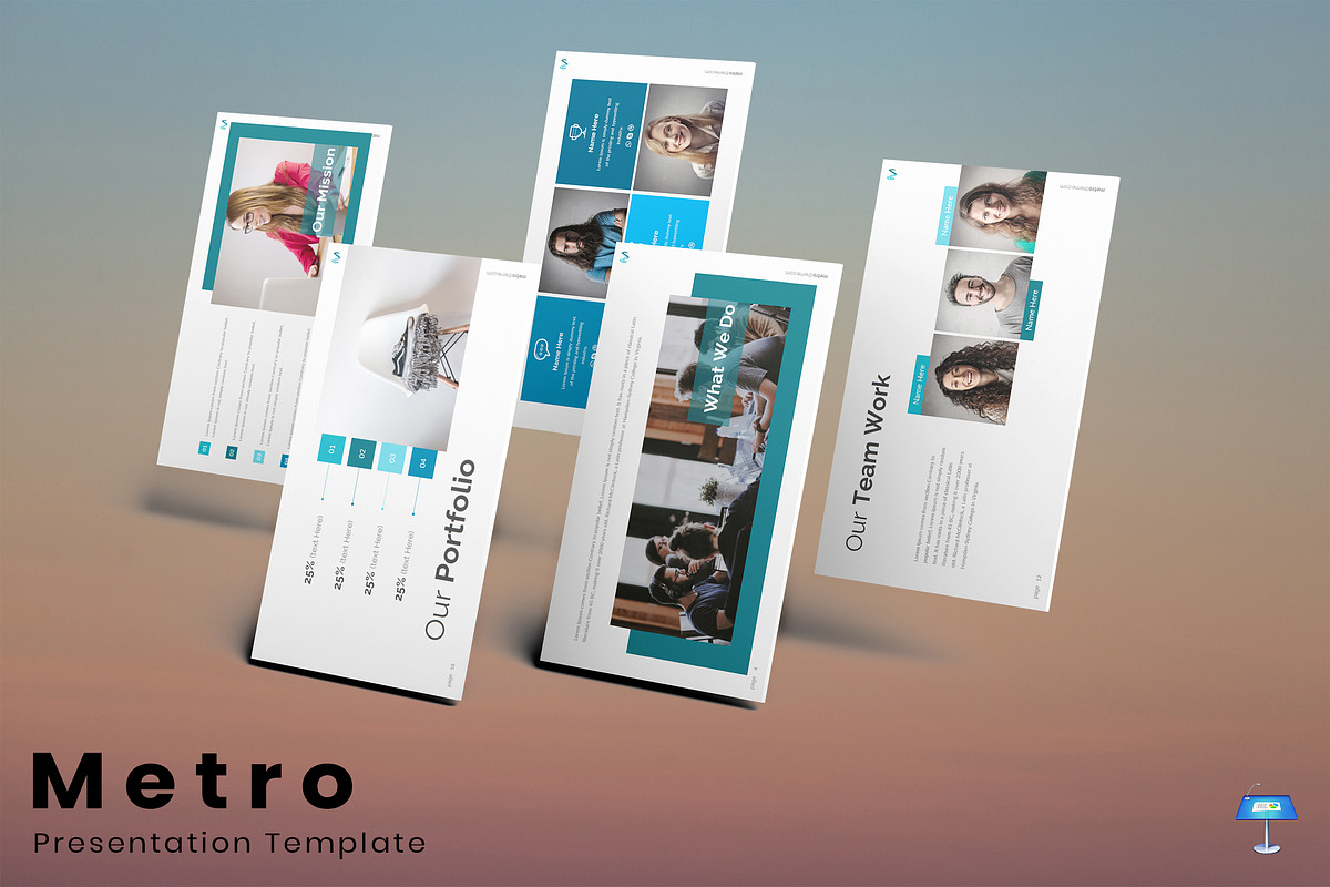 Metro - Keynote Template in Keynote Templates - product preview 8