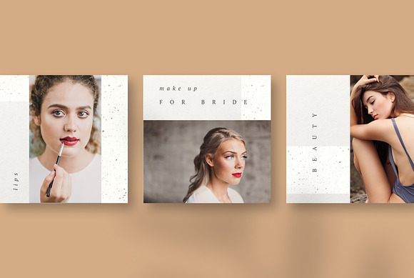 ROSE GOLD Instagram Templates in Instagram Templates - product preview 3