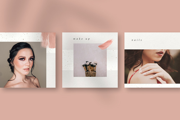 ROSE GOLD Instagram Templates in Instagram Templates - product preview 4