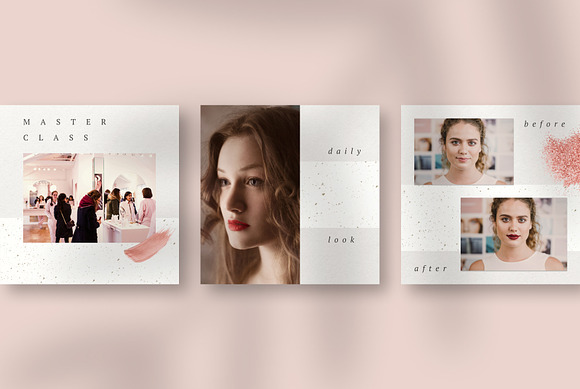 ROSE GOLD Instagram Templates in Instagram Templates - product preview 5