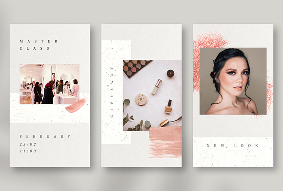 ROSE GOLD Instagram Templates in Instagram Templates - product preview 6