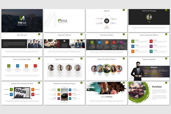Nesa - Powerpoint Template in PowerPoint Templates - product preview 1