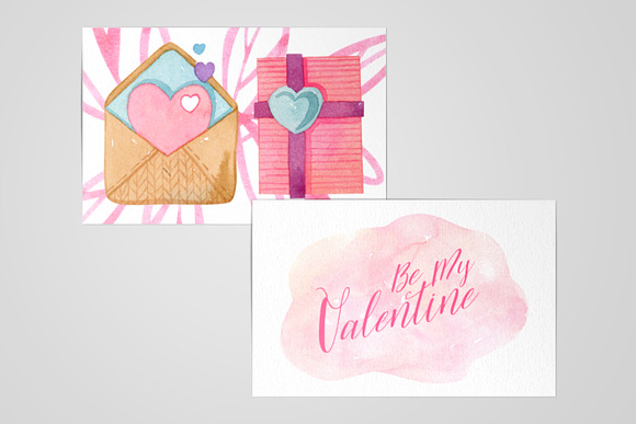 Watercolor Valentines Day Collection in Objects - product preview 5