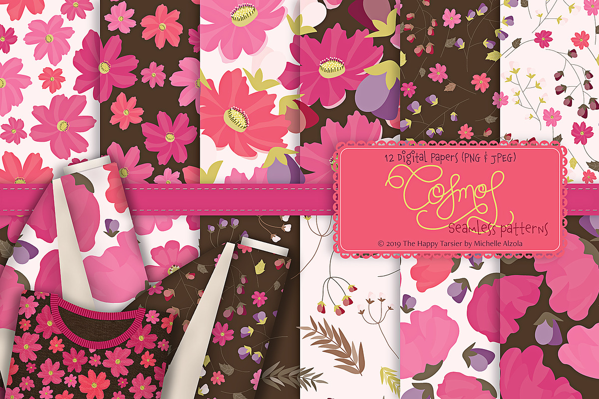 Cosmos 01 - Seamless Patterns in Patterns - product preview 8