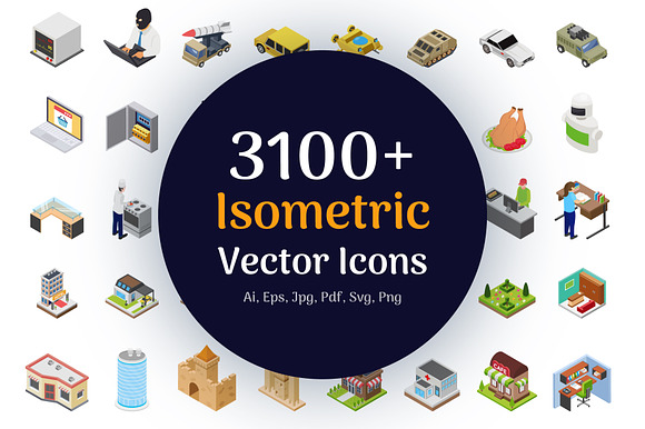3100+ Isometric Vector Icons in House Icons - product preview 14