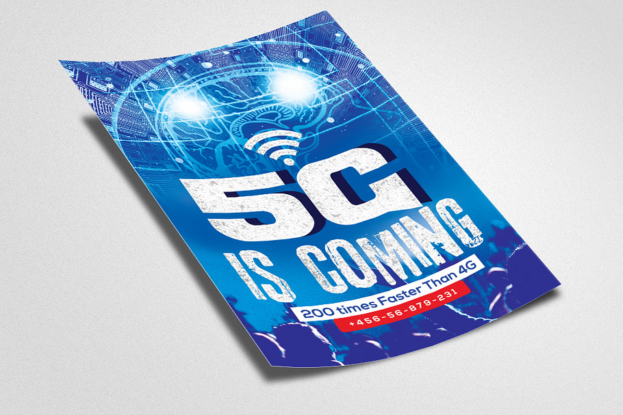 5G is Coming Flyer Templates
