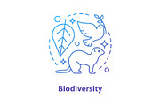 Biodiversity concept icon