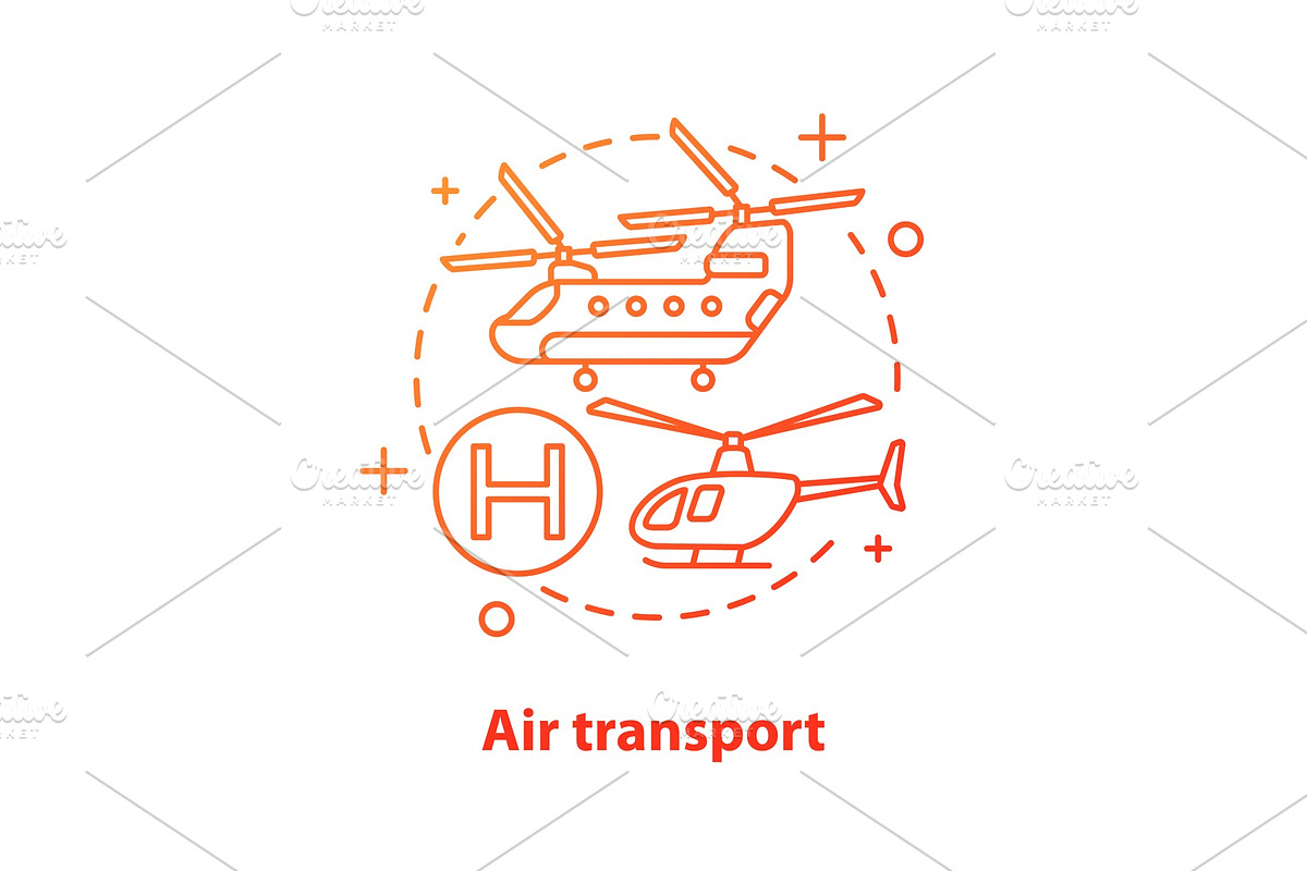 Air transport concept icon in Icons - product preview 8