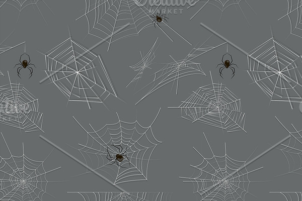 Collection of spiders and webs patte