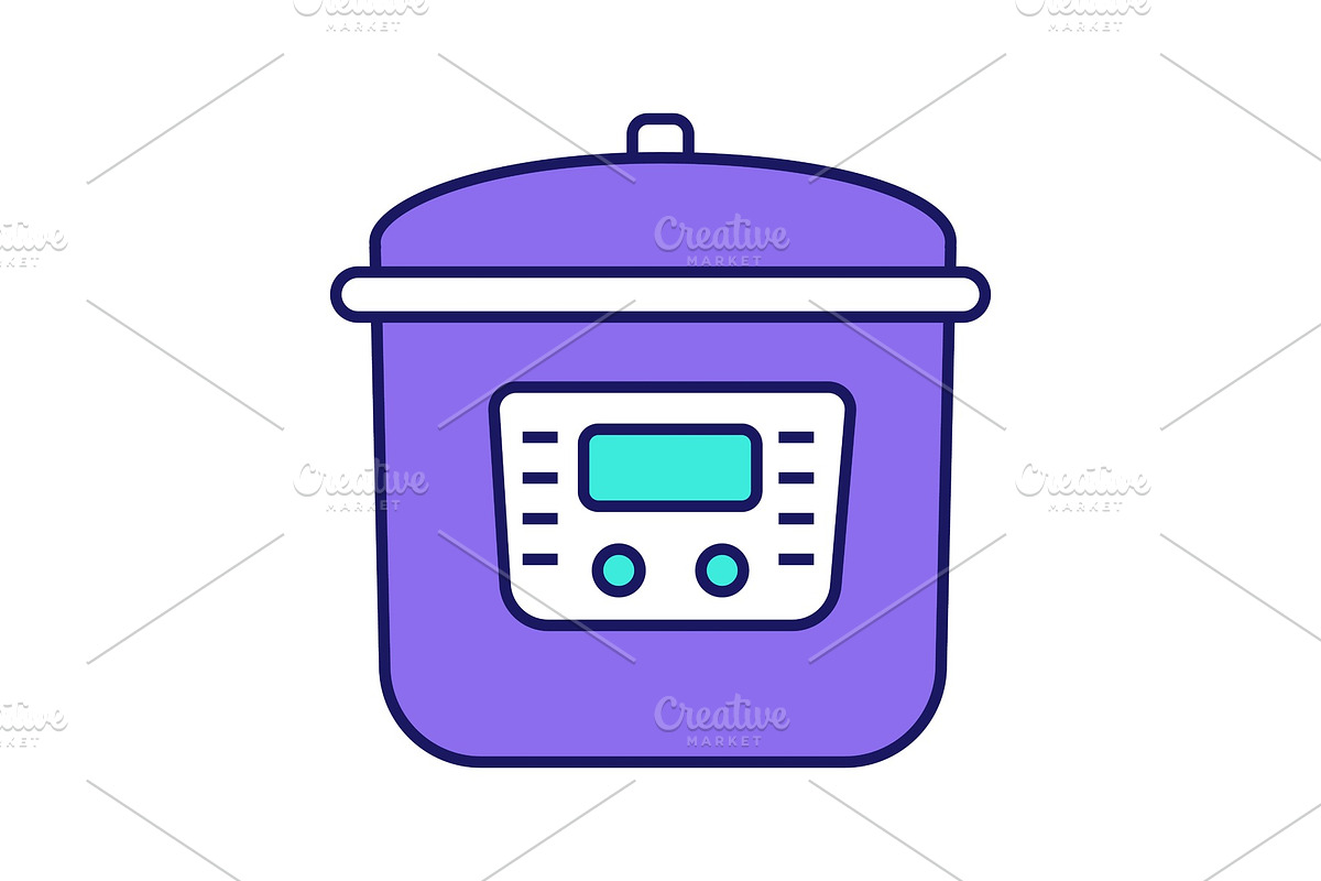 Multi cooker color icon in Icons - product preview 8
