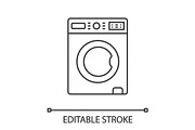 Washing machine linear icon