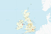 Map of the United Kingdom & Ireland