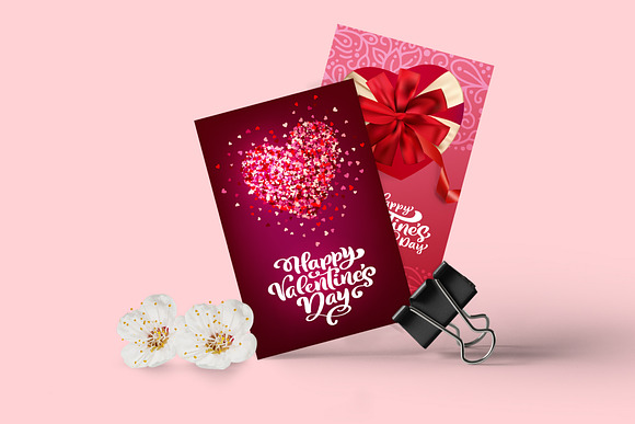 Valentine Vector Greeting Cards in Objects - product preview 3