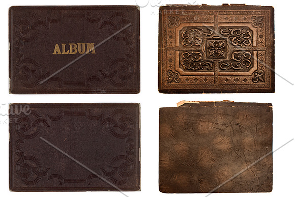 Vintage Photo Album Cover Textures in Textures - product preview 3