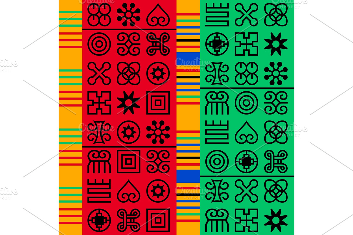 Seamless African Adinkra pattern. in Patterns - product preview 8