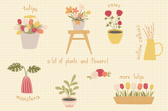 Spring Gardening Hand Drawn Bundle in Illustrations - product preview 2