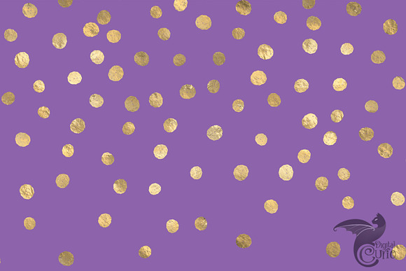 Purple and Gold Confetti Backgrounds in Textures - product preview 1