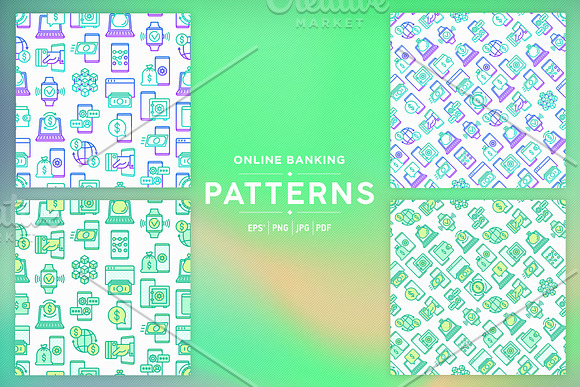 Online Banking Patterns Collection in Patterns - product preview 4