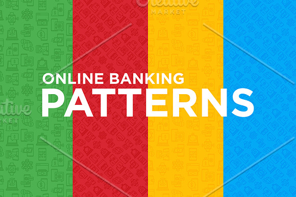 Online Banking Patterns Collection in Patterns - product preview 5
