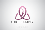 Girl Beauty Logo Template