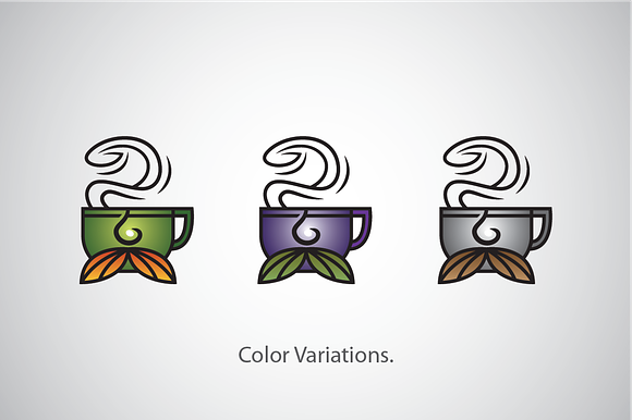 Mustache Coffee Logo Template in Logo Templates - product preview 1