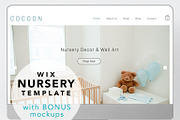 Wix website template - kids nursery