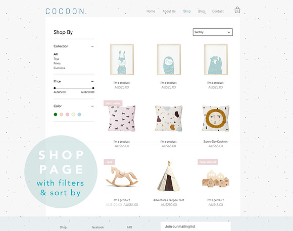 Wix website template - kids nursery in Website Templates - product preview 1