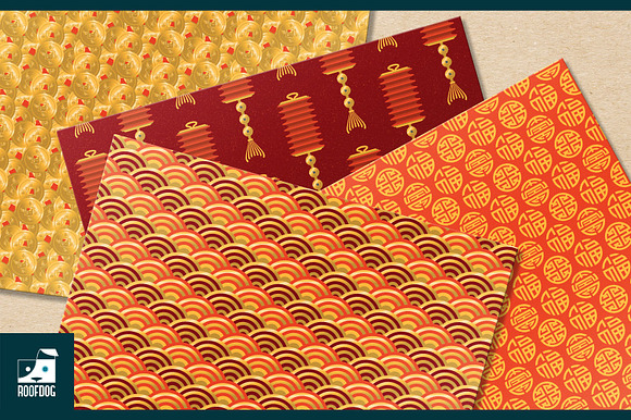 Chinese New Year Digital Paper in Patterns - product preview 2