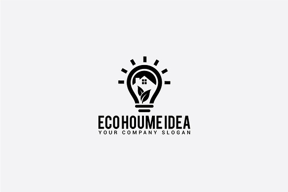 eco houme idea in Logo Templates - product preview 1