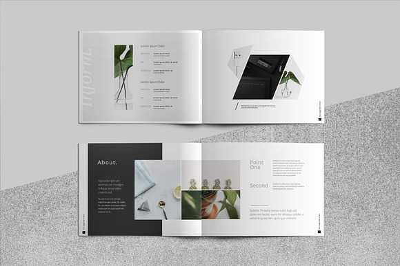 Portfolio Brochure Landscape in Brochure Templates - product preview 5