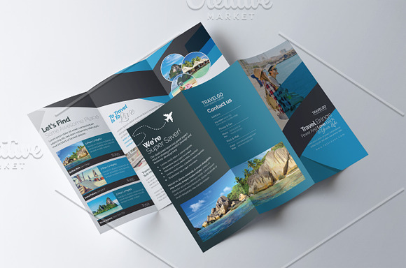 Travel & Hotel Booking Brochure in Brochure Templates - product preview 3