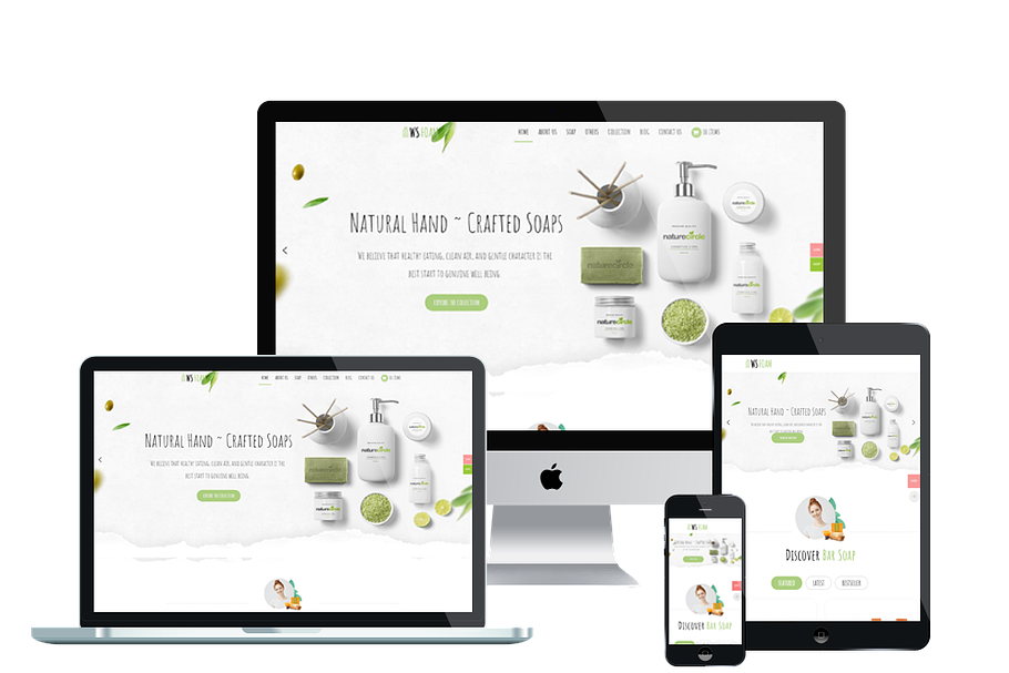 WS Foam Soap wordpress theme in WordPress Commerce Themes - product preview 8