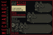 10 Horizontal MECHA badge
