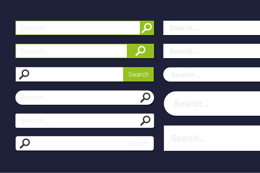 Search bar. Template isolated in Illustrations - product preview 8