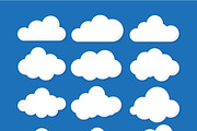 Clouds icon , vector illustration