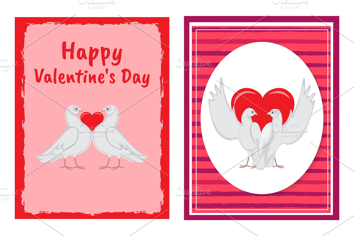 Happy Valentines Day Postcards with in Illustrations - product preview 8