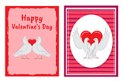 Happy Valentines Day Postcards with