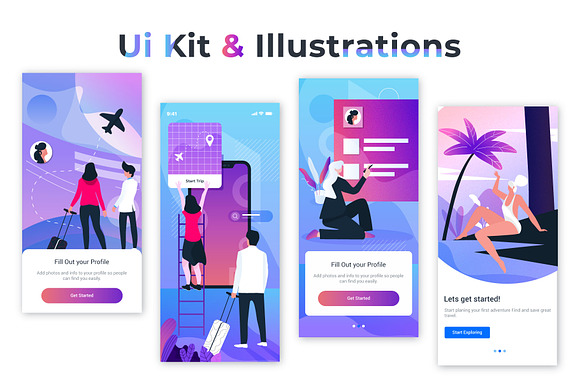 Travel And Booking UI Kit in Illustrations - product preview 6