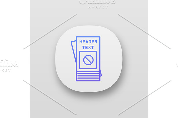 Protest leaflet app icon