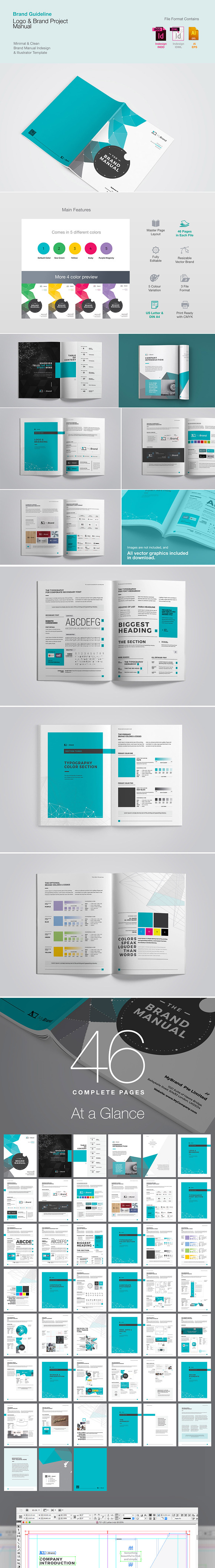 Brand Guideline Brochure in Brochure Templates - product preview 2