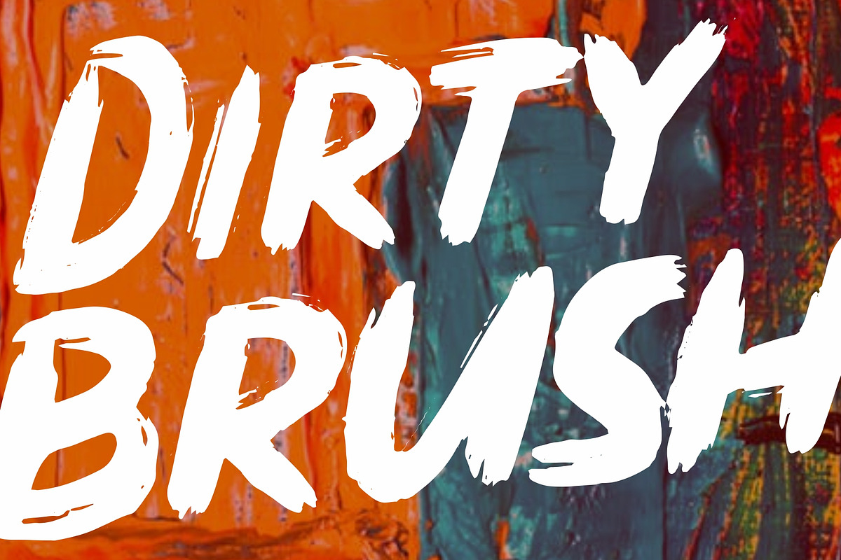 Dirty Brush Font in Blackletter Fonts - product preview 8