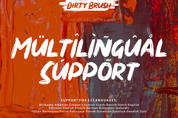 Dirty Brush Font in Blackletter Fonts - product preview 6