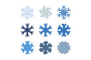 Chunky Marker Snowflakes Set