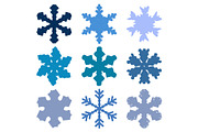 Chunky Marker Snowflakes Set