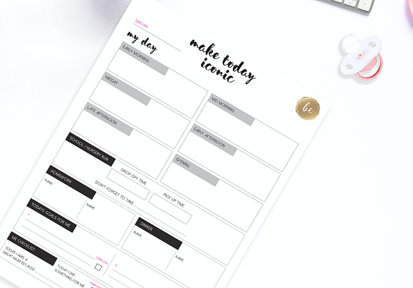 Mum Boss - Printable Planner in Stationery Templates - product preview 9